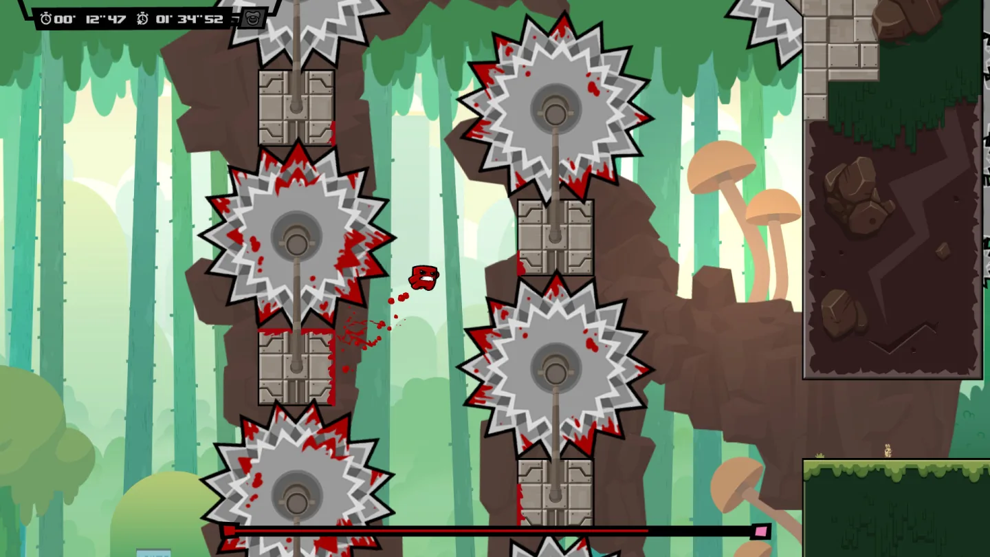 Super Meat Boy Forever gameplay screenshot